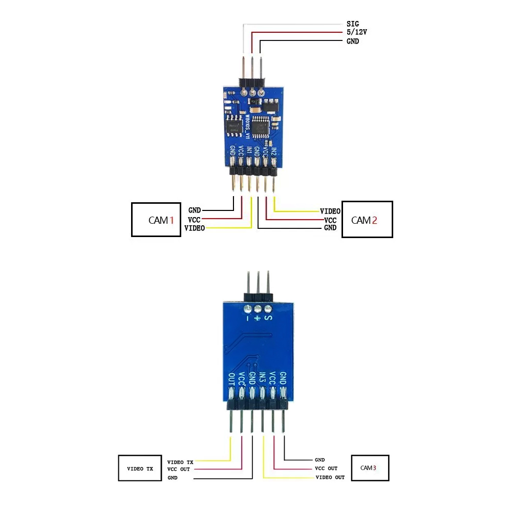 5.8G 3 Channel Video Switcher  - Drone Camera ulasan dan harga