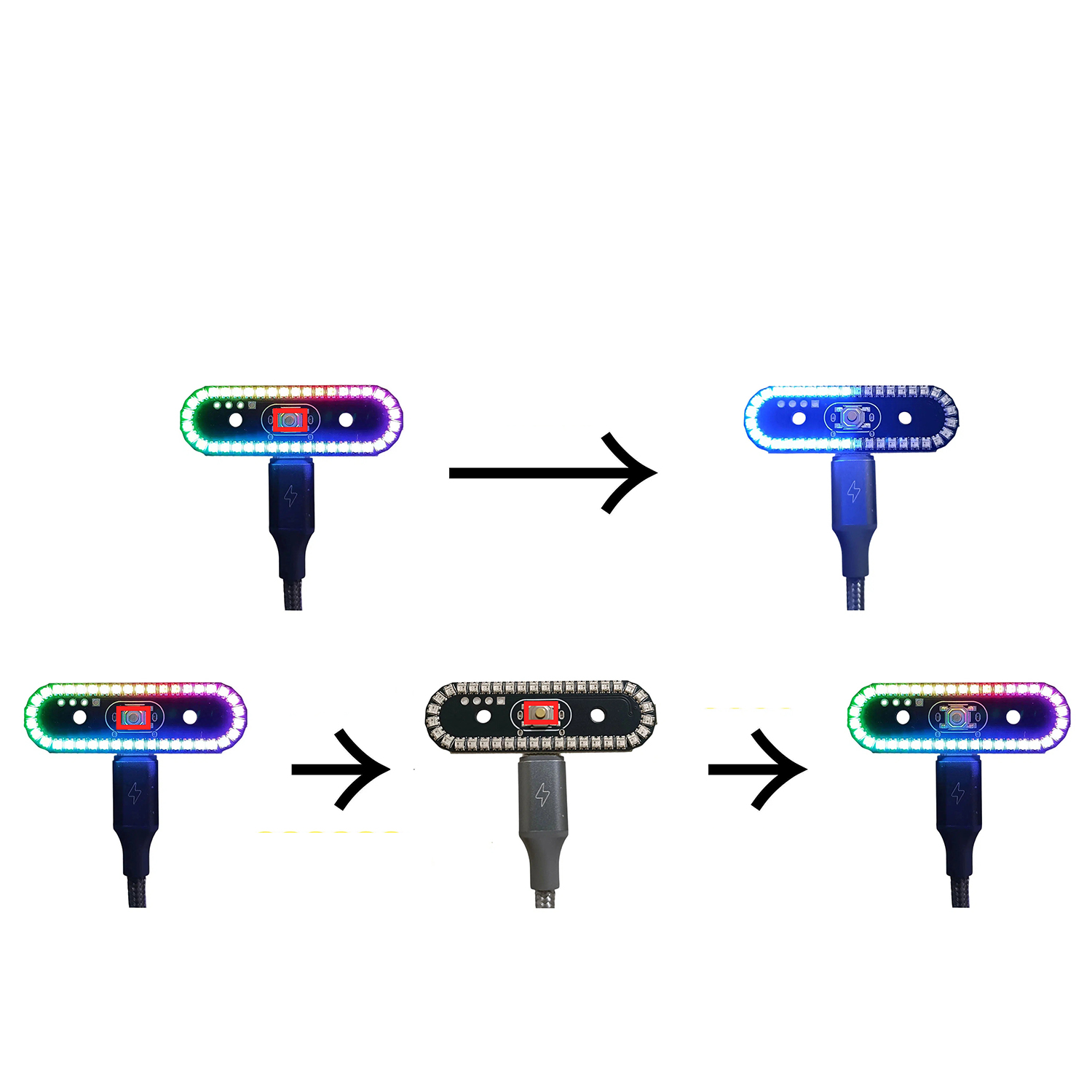 8Mode TYPE-C TailLight Model F - Drone Led Light ulasan dan harga