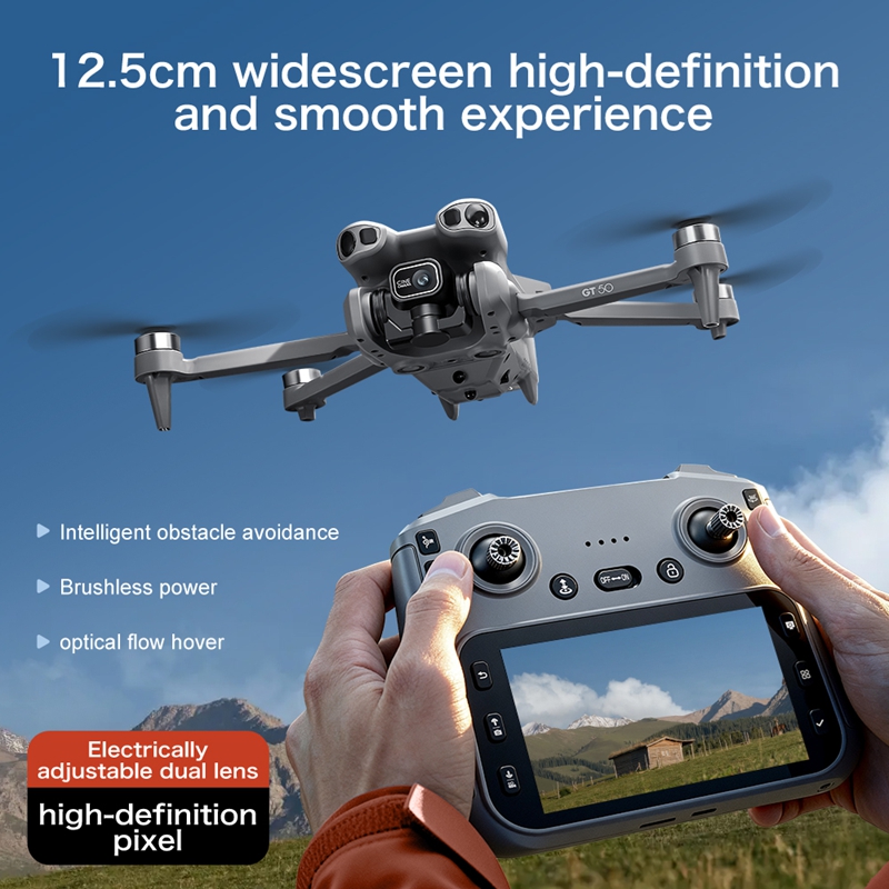 GT50 Mini Drone Dual Camera 8K - Drone Gps Mount ulasan dan harga